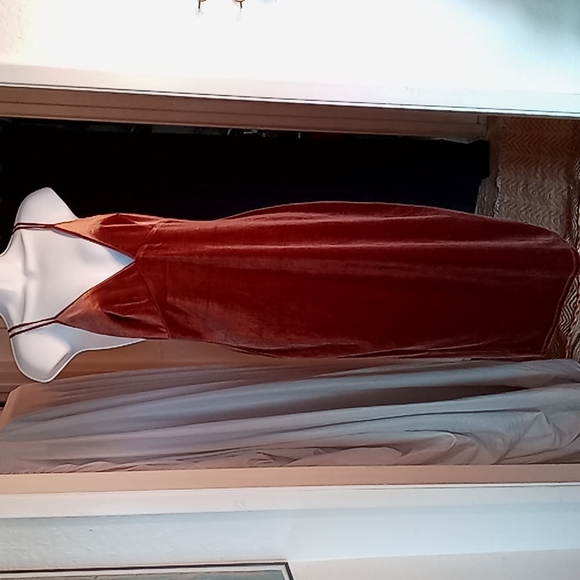 Cotton Candy Velveteen Midi Dress - Picture 2 of 8